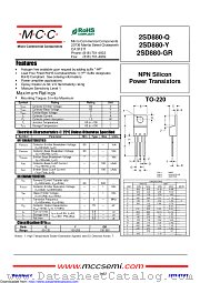 2SD880-GR datasheet pdf Micro Commercial Components