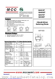 BAS16T datasheet pdf Micro Commercial Components
