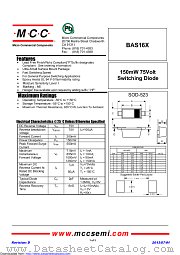 BAS16X datasheet pdf Micro Commercial Components