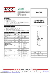 BAT48 datasheet pdf Micro Commercial Components