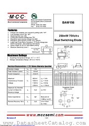 BAW156 datasheet pdf Micro Commercial Components