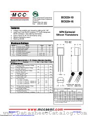 BC639-10 datasheet pdf Micro Commercial Components