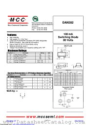 DAN202 datasheet pdf Micro Commercial Components