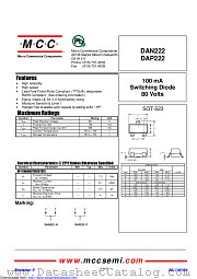 DAN222 datasheet pdf Micro Commercial Components