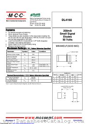 DL4150 datasheet pdf Micro Commercial Components