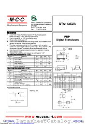 DTA143XUA datasheet pdf Micro Commercial Components