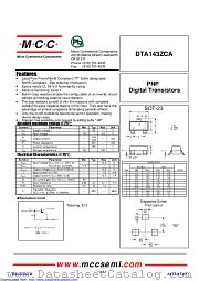 DTA143ZCA datasheet pdf Micro Commercial Components