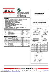 DTC113ZUA datasheet pdf Micro Commercial Components