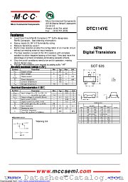 DTC114YE datasheet pdf Micro Commercial Components