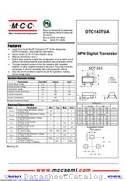 DTC143TUA datasheet pdf Micro Commercial Components