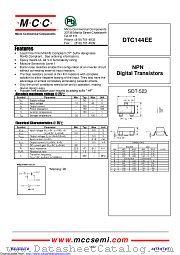 DTC144EE datasheet pdf Micro Commercial Components