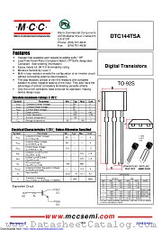 DTC144TSA datasheet pdf Micro Commercial Components