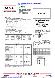 ER1QG datasheet pdf Micro Commercial Components