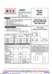 ES1D-L datasheet pdf Micro Commercial Components
