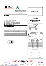 ESD12VD3B datasheet pdf Micro Commercial Components