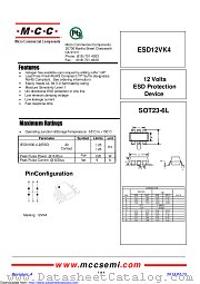 ESD12VK4 datasheet pdf Micro Commercial Components