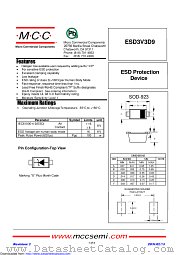ESD3V3D9 datasheet pdf Micro Commercial Components