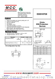 ESD5V0T2B datasheet pdf Micro Commercial Components