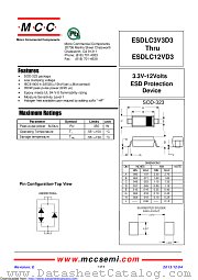 ESDLC3V3D3 datasheet pdf Micro Commercial Components