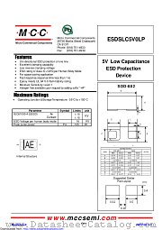 ESDSLC5V0LP datasheet pdf Micro Commercial Components