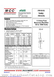 FR153S datasheet pdf Micro Commercial Components