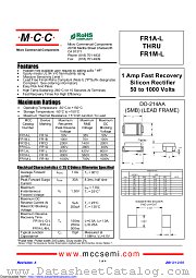 FR1D-L datasheet pdf Micro Commercial Components