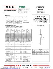 FR505GP datasheet pdf Micro Commercial Components
