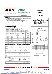FS1JE datasheet pdf Micro Commercial Components