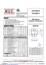 KTA1664-Y datasheet pdf Micro Commercial Components