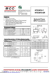 KTC3875-Y datasheet pdf Micro Commercial Components
