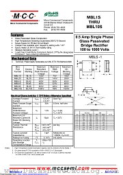 MBL4S datasheet pdf Micro Commercial Components