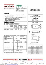 MBR12100LPS datasheet pdf Micro Commercial Components