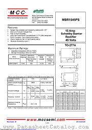 MBR1545PS datasheet pdf Micro Commercial Components