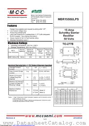 MBR1550ULPS datasheet pdf Micro Commercial Components