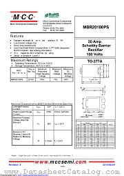 MBR20100PS datasheet pdf Micro Commercial Components