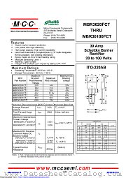 MBR3060FCT datasheet pdf Micro Commercial Components