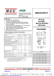 MBR30150FCT datasheet pdf Micro Commercial Components