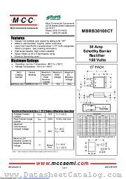 MBRB30100CT datasheet pdf Micro Commercial Components
