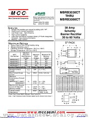 MBRB3040CT datasheet pdf Micro Commercial Components