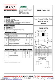 MBRX120LSF datasheet pdf Micro Commercial Components