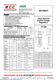MC7806CT datasheet pdf Micro Commercial Components