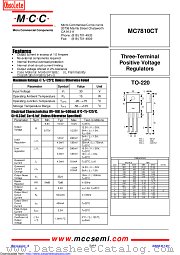 MC7810CT datasheet pdf Micro Commercial Components