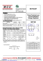 MC79L05F datasheet pdf Micro Commercial Components