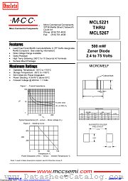 MCL5230 datasheet pdf Micro Commercial Components