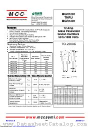 MGR1205 datasheet pdf Micro Commercial Components