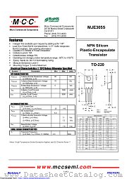 MJE3055 datasheet pdf Micro Commercial Components