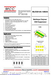 MLESD12A-1206A4 datasheet pdf Micro Commercial Components