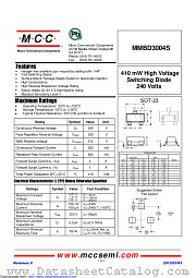MMBD3004S datasheet pdf Micro Commercial Components