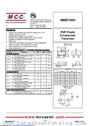 MMBT5401 datasheet pdf Micro Commercial Components