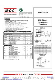 MMBT5550 datasheet pdf Micro Commercial Components